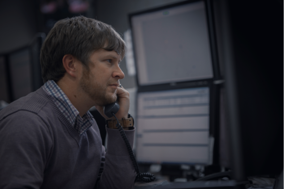 dispatcher on phone